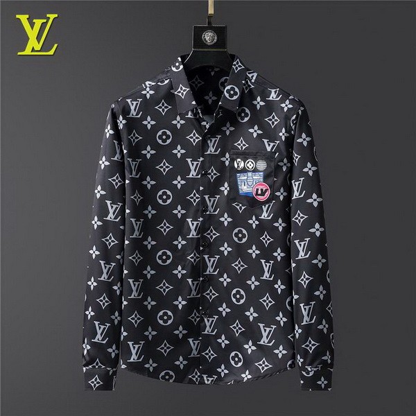 LV long sleeve shirt men-078(M-XXXL)