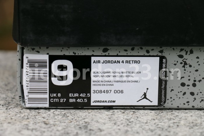 Authentic Air Jordan 4 “Royal”