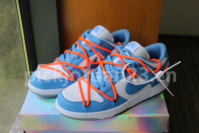 Authentic OFF-WHITE x Futura x Nike Dunk UNC