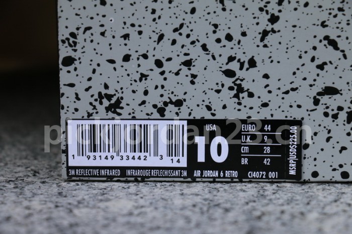Authentic Air Jordan 6 “Reflective Bugs Bunny”