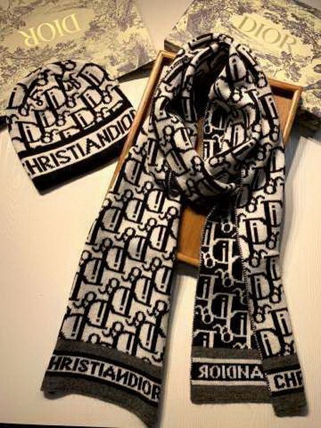 Dior Wool Cap Scarf AAA-042