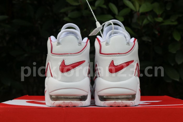 Authentic Nike Air More Uptempo “White/Varsity Red”
