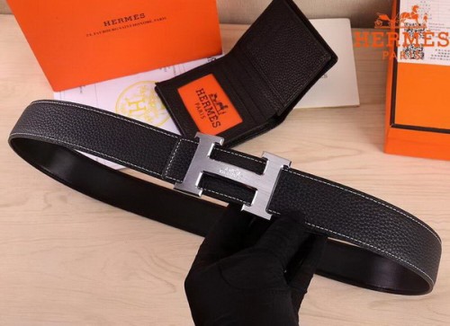 Super Perfect Quality Hermes Belts(100% Genuine Leather,Reversible Steel Buckle)-404