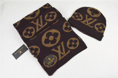 LV Wool Cap Scarf AAA-012