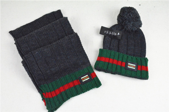G Wool Cap Scarf AAA-032