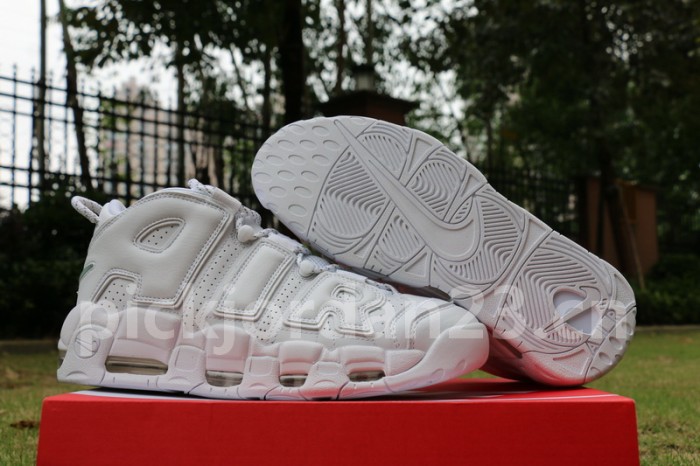 Authentic Nike Air More Uptempo Tripe White