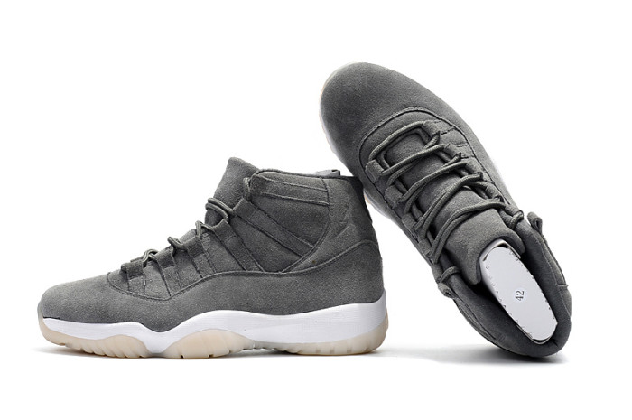 Perfect Air Jordan 11 Grey Suede