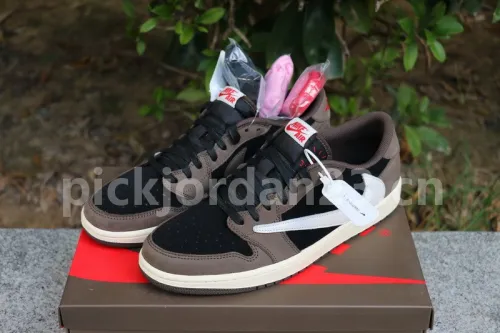 Authentic Travis Scott x Air Jordan 1 Low “Dark Mocha”