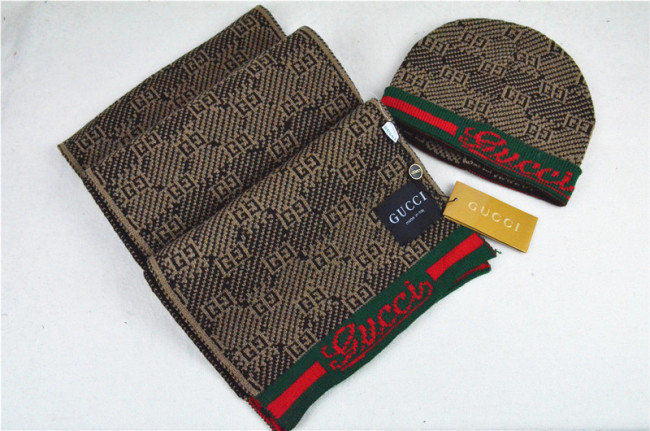 G Wool Cap Scarf AAA-038