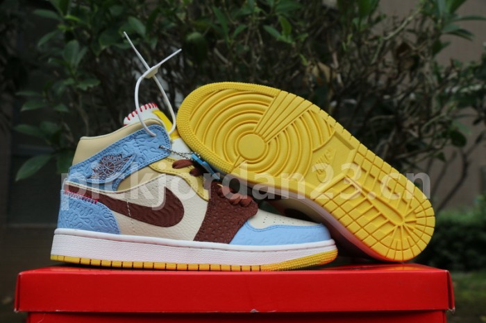 Authentic Maison Chateau Rouge x Air Jordan 1 High Mid