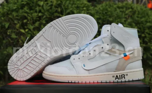 Authentic Off White x Air Jordan 1 White GS