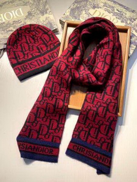 Dior Wool Cap Scarf AAA-040