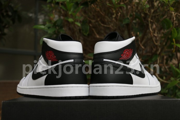 Authentic Air Jordan 1 Mid “Reverse Black Toe”