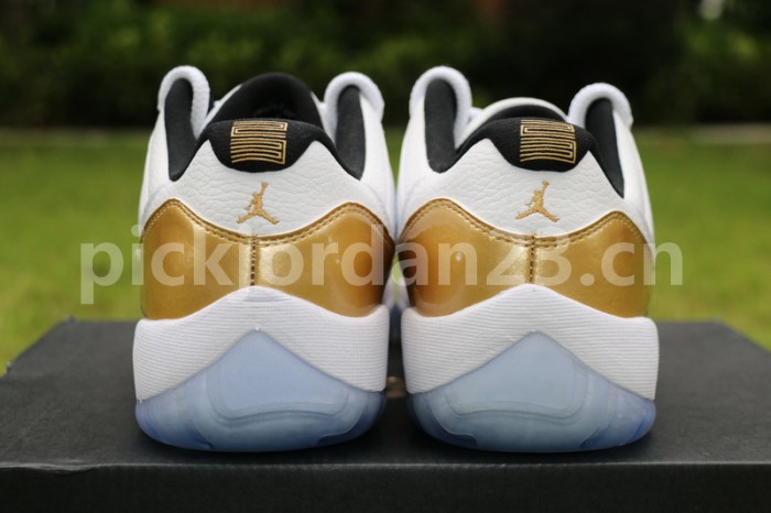 Authentic Air Jordan 11 Low “Metallic Gold”