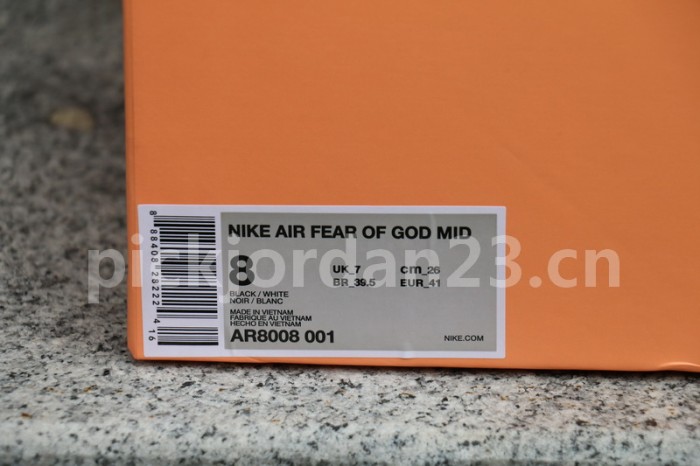 Authentic Nike Air Fear Of God Moccasin Black