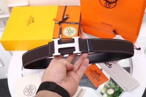 Super Perfect Quality Hermes Belts(100% Genuine Leather,Reversible Steel Buckle)-012