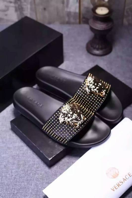 Versace men slippers AAA-058