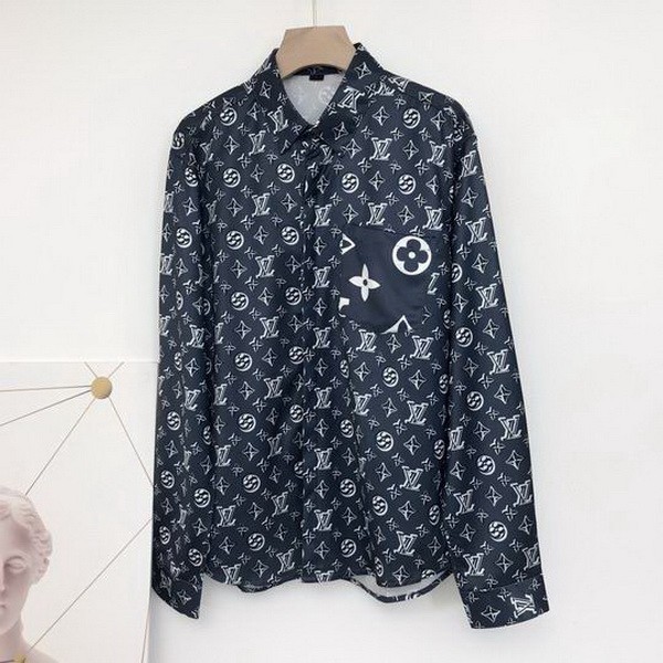 LV long sleeve shirt men-027(M-XXL)