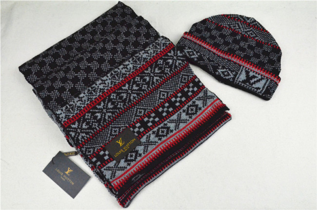 LV Wool Cap Scarf AAA-004
