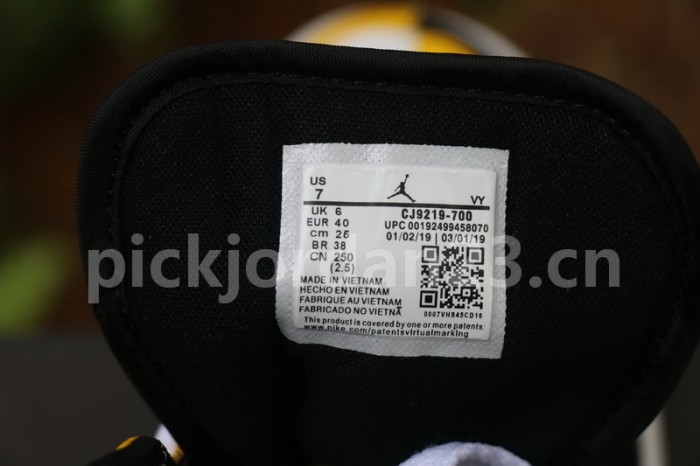 Authentic Air Jordan 1  “Homage To Home” Black Yellow