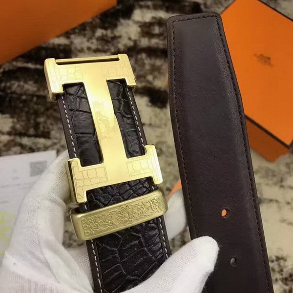 Super Perfect Quality Hermes Belts(100% Genuine Leather,Reversible Steel Buckle)-076