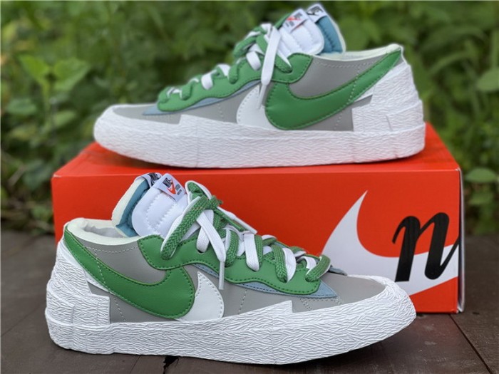 Authentic sacai x Nike Blazer Low Green