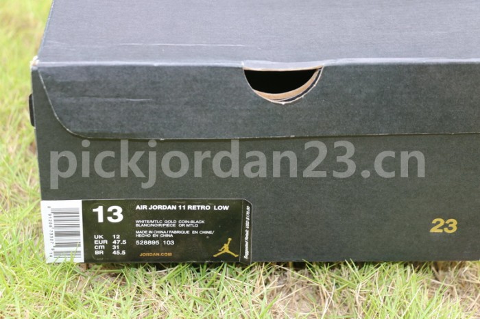 Authentic Air Jordan 11 Low “Metallic Gold”