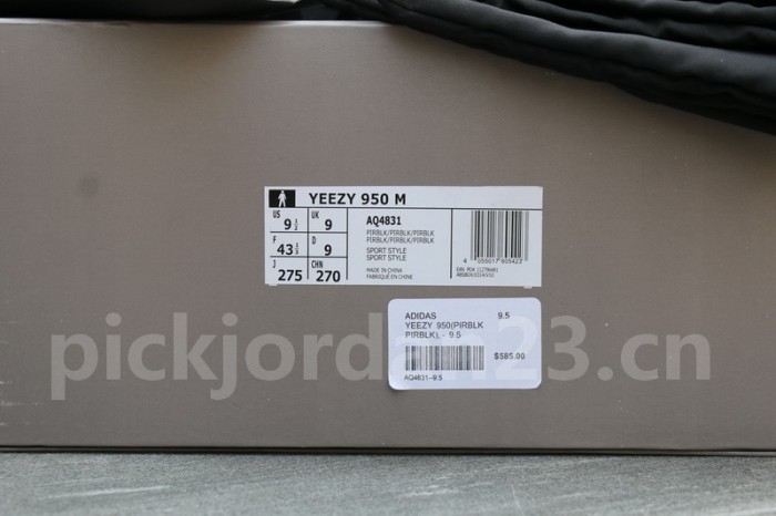 Authentic AD Yeezy 950 Boot “Pirate Black”