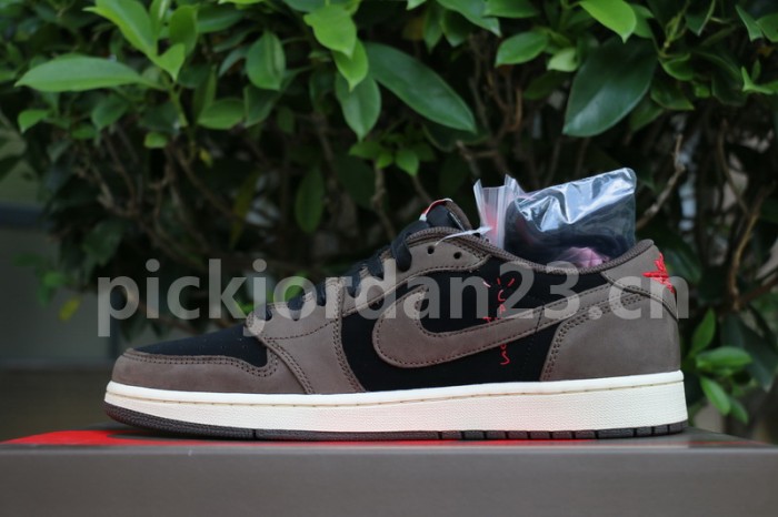 Authentic Travis Scott x Air Jordan 1 Low “Dark Mocha”