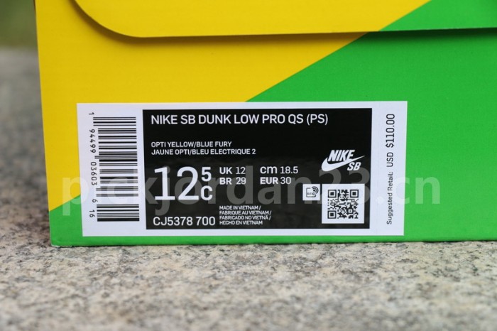Authentic Grateful Dead x Nike SB Dunk Low “Yellow Bear”  kids shoes
