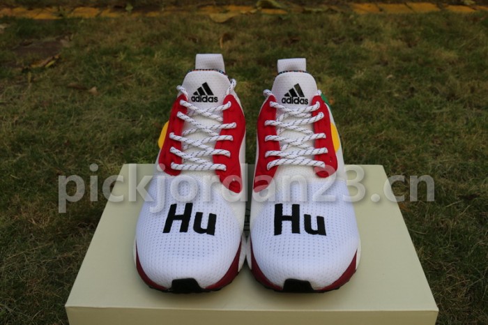 Authentic Pharrell Williams x AD Solar Hu Glide White