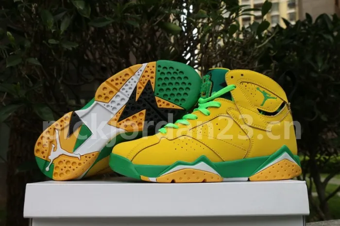 Authentic Air Jordan 7 PE Oregon Ducks