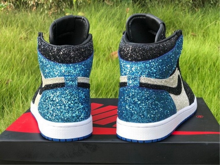 Authentic North Pole Chicago Air Jordan 1 Blue