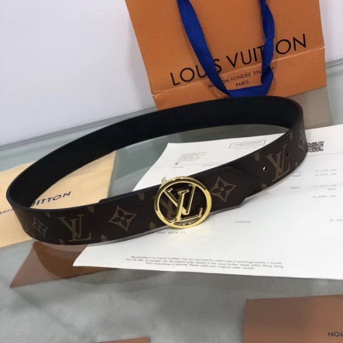 Super Perfect Quality LV women Belts(100% Genuine Leather,Steel Buckle)-039
