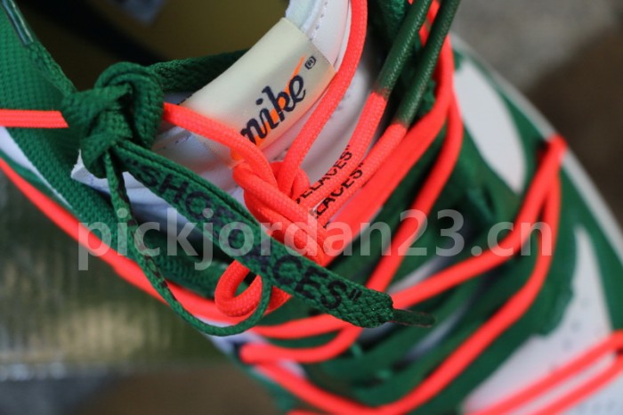 Authentic OFF-WHITE x Nike Dunk Low Green