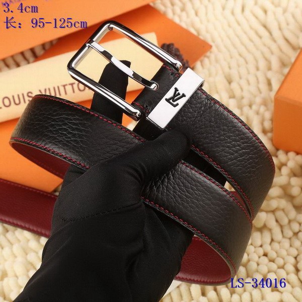 Super Perfect Quality LV Belts(100% Genuine Leather Steel Buckle)-3563