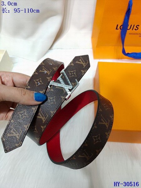 Super Perfect Quality LV Belts(100% Genuine Leather Steel Buckle)-3136