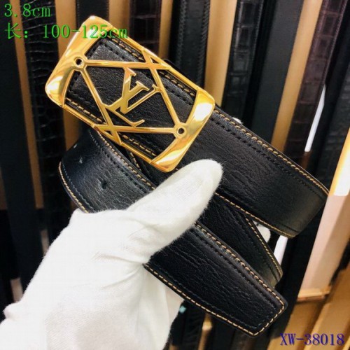 Super Perfect Quality LV Belts(100% Genuine Leather Steel Buckle)-3678