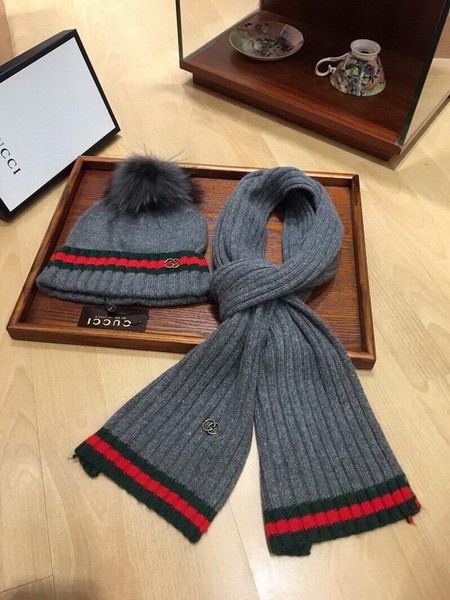 G Wool Cap Scarf AAA-278