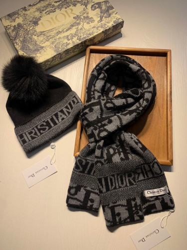 Dior Wool Cap Scarf AAA-077