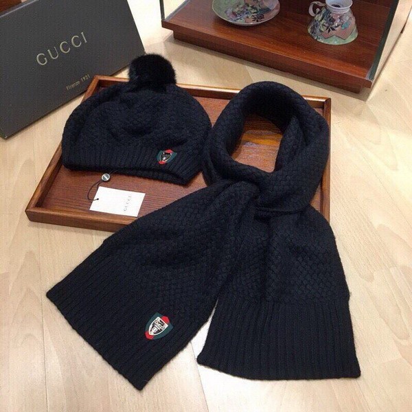 G Wool Cap Scarf AAA-280