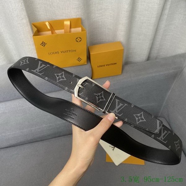 Super Perfect Quality LV Belts(100% Genuine Leather Steel Buckle)-2719