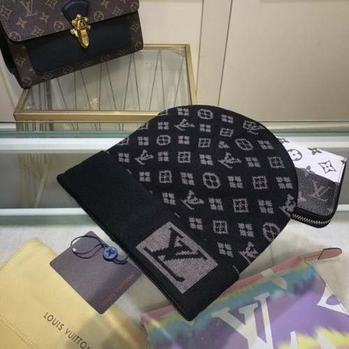 LV Wool Cap Scarf AAA-202