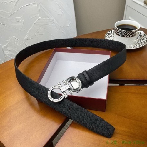 Super Perfect Quality Ferragamo Belts(100% Genuine Leather,steel Buckle)-1558