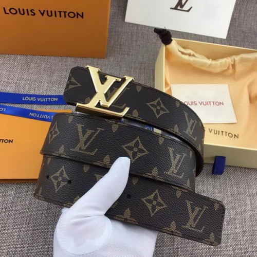 Super Perfect Quality LV Belts(100% Genuine Leather Steel Buckle)-3773