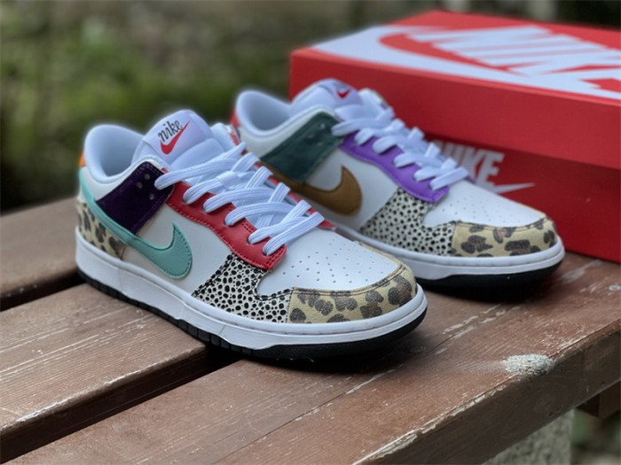 Authentic Nike Dunk Low Safari Mix