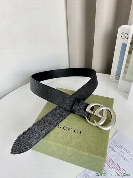 Super Perfect Quality G Belts(100% Genuine Leather,steel Buckle)-3630