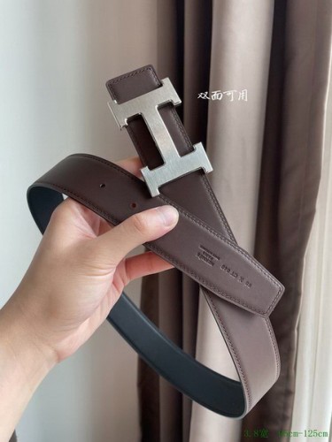 Super Perfect Quality Hermes Belts(100% Genuine Leather,Reversible Steel Buckle)-882