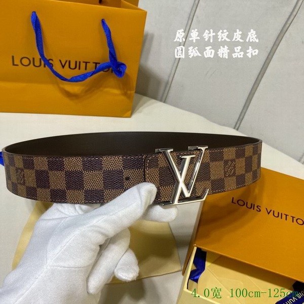 Super Perfect Quality LV Belts(100% Genuine Leather Steel Buckle)-3991