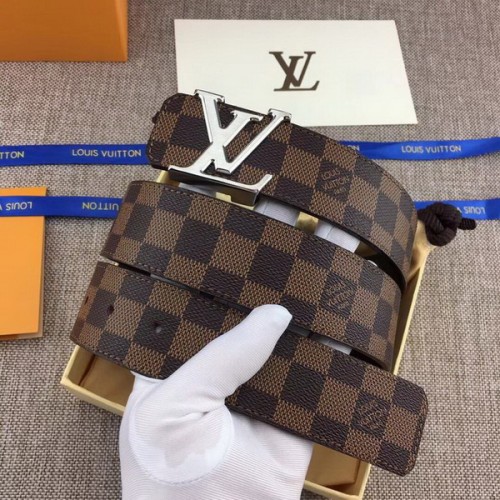Super Perfect Quality LV Belts(100% Genuine Leather Steel Buckle)-3772